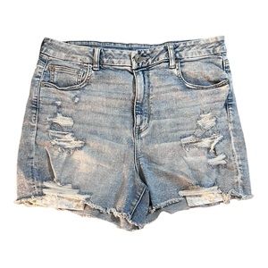 American Eagle Curvy Hi-Rose Shortie Shorts